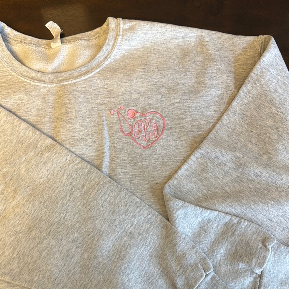 Jerzees Gray Crewneck Sweatshirt